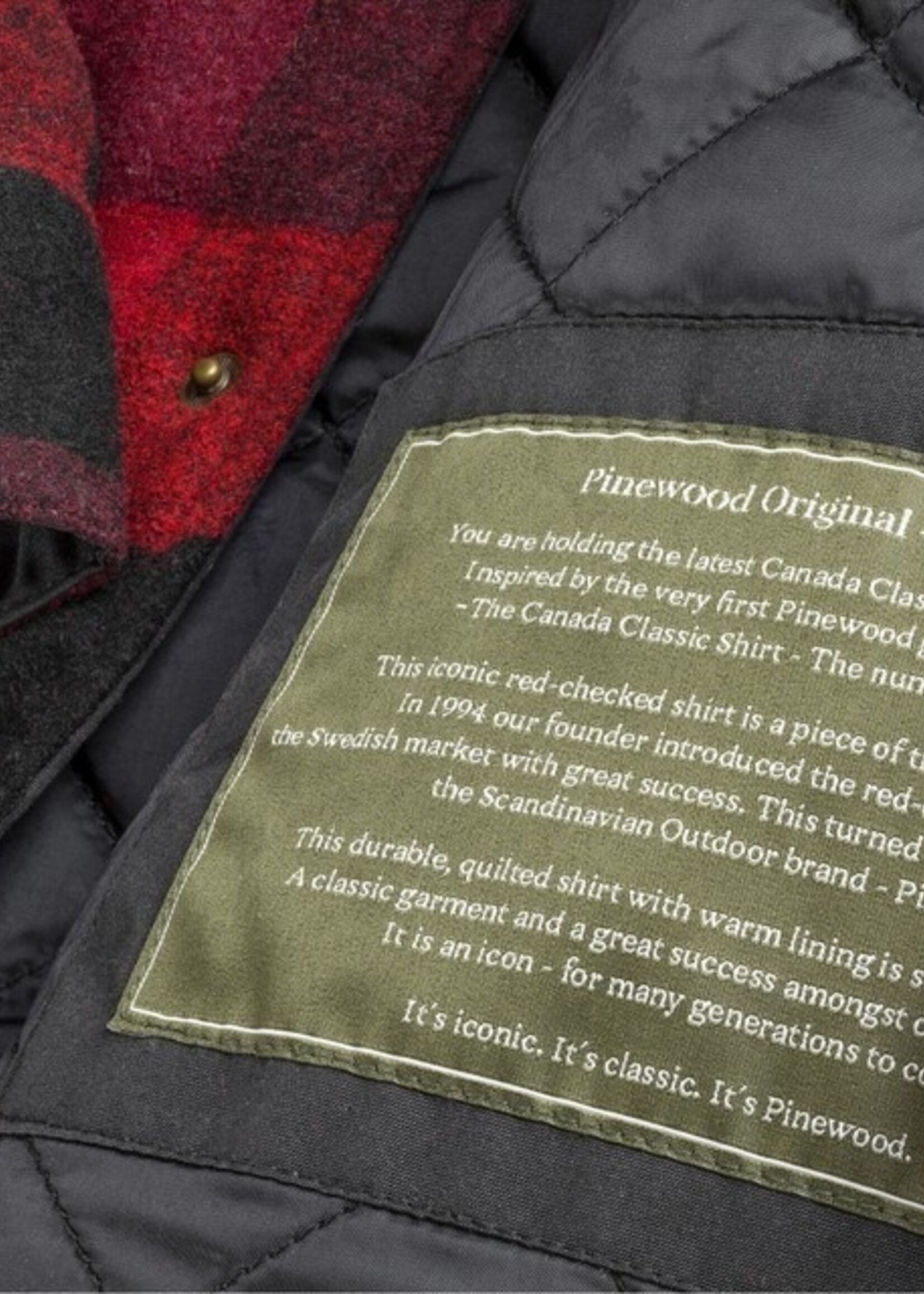 Pinewood Canada Classic 2.0 Hemd - Rot/Schwarz (5000)