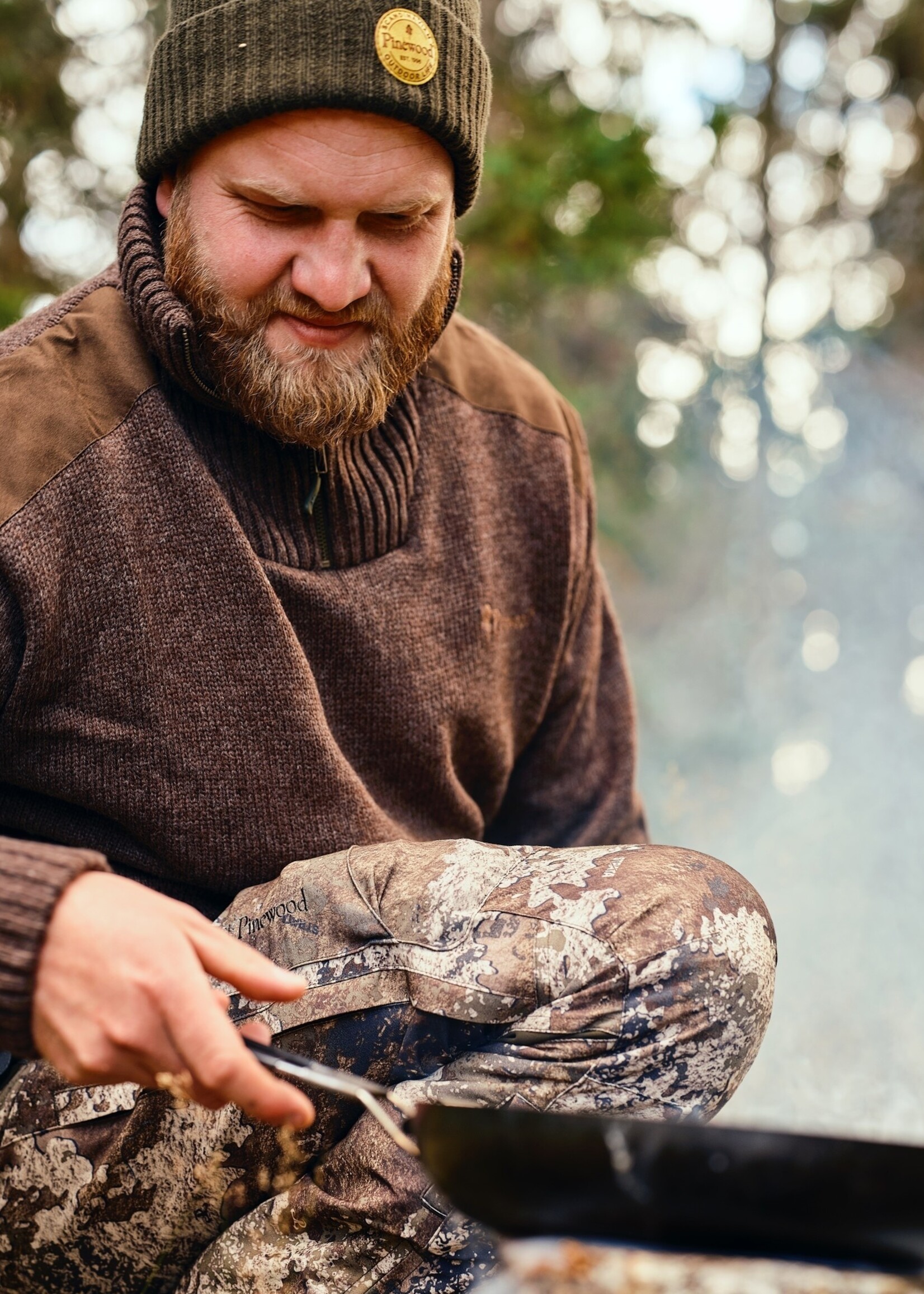 Pinewood Hurricane Pullover - Braun Melange