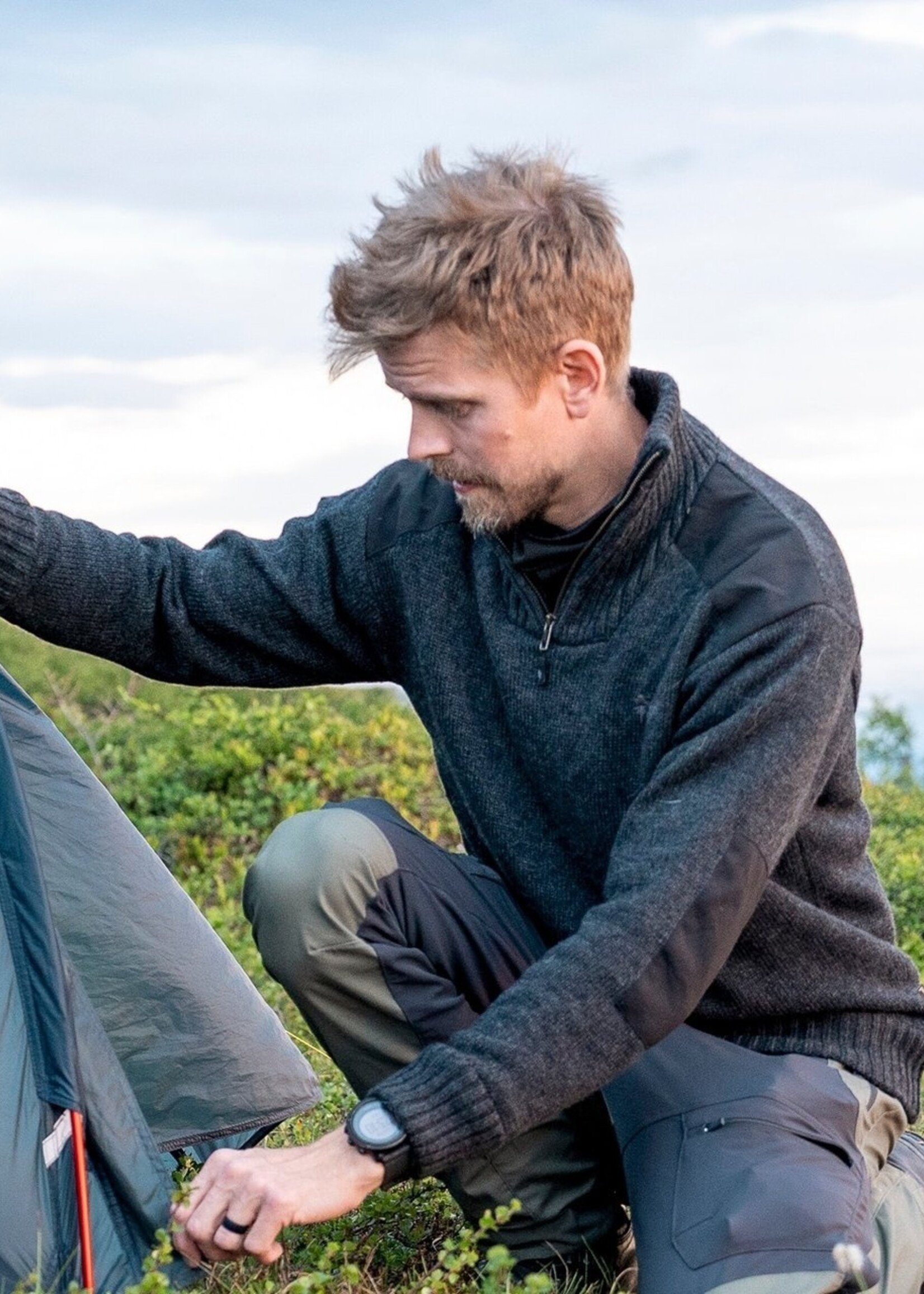 Pinewood Hurricane Pullover - Dunkelgrau