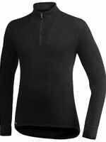 Woolpower Merino Base Layer Zip Rollkragenpullover 200 - Schwarz