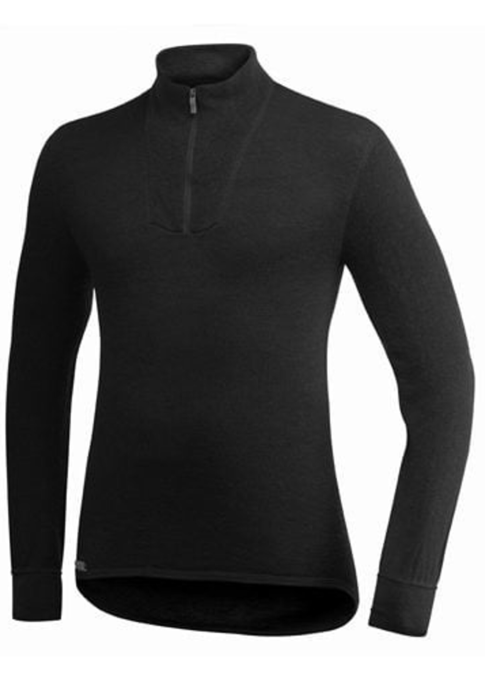Woolpower Merino Base Layer Zip Rollkragenpullover 200 - Schwarz