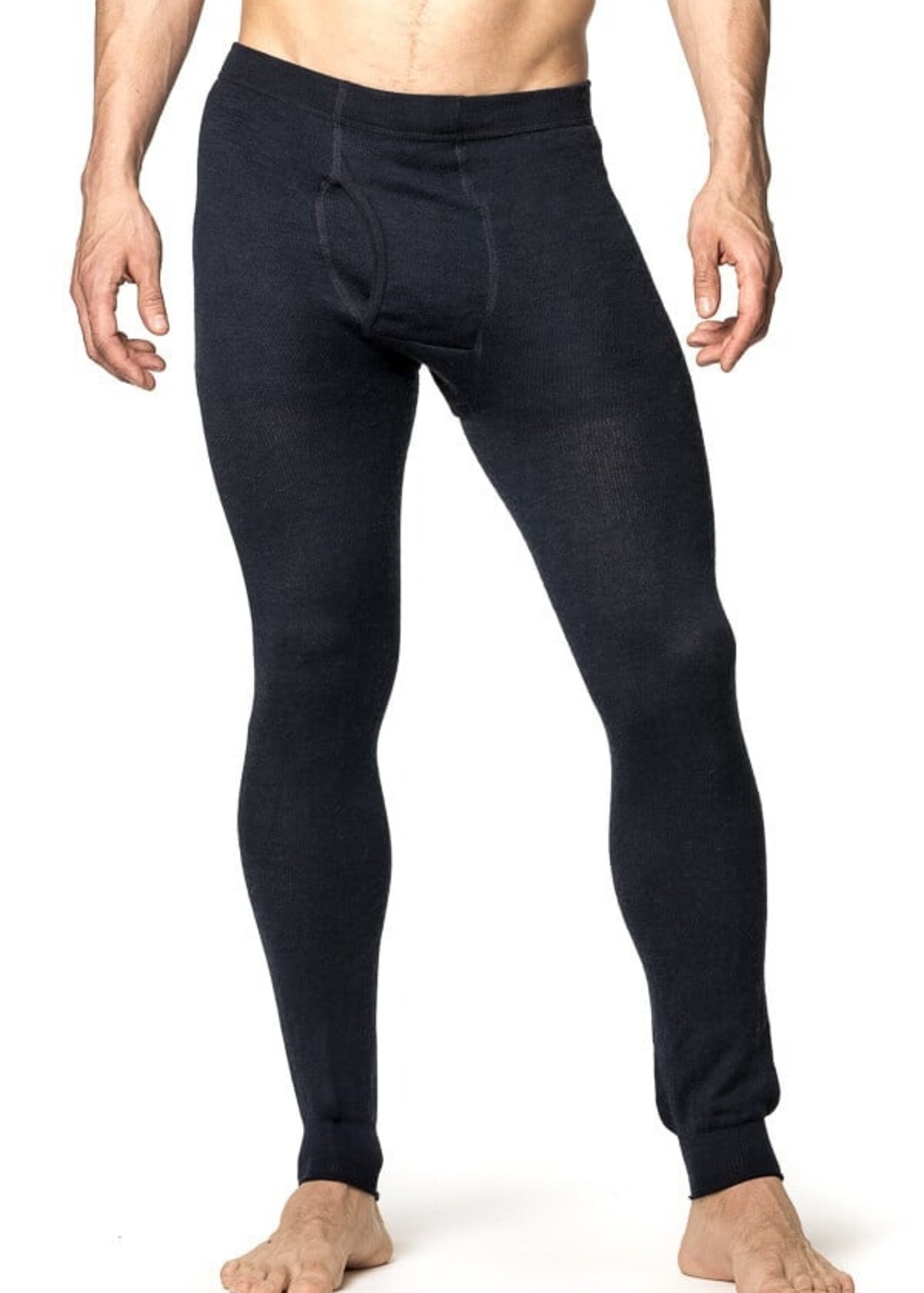 Woolpower Merino Base Layer Long Johns 200 - mit Fliege - Dark Navy