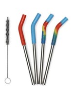 Klean Kanteen Strohhalm 4er Pack - 8mm kurz - Mehrfarbig