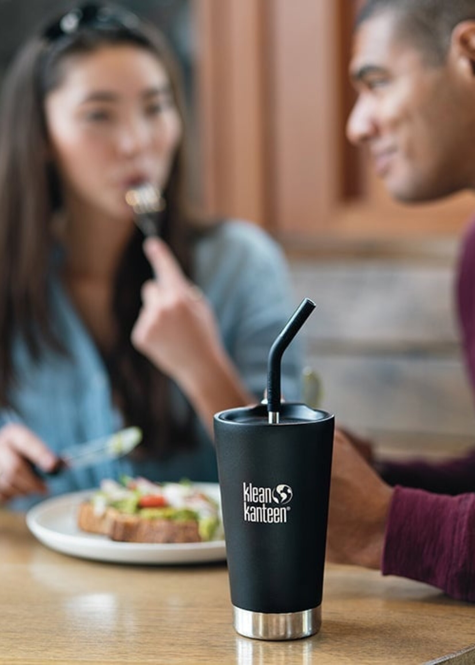 Klean Kanteen Strohhalm 2er Pack - 8mm - Schwarz