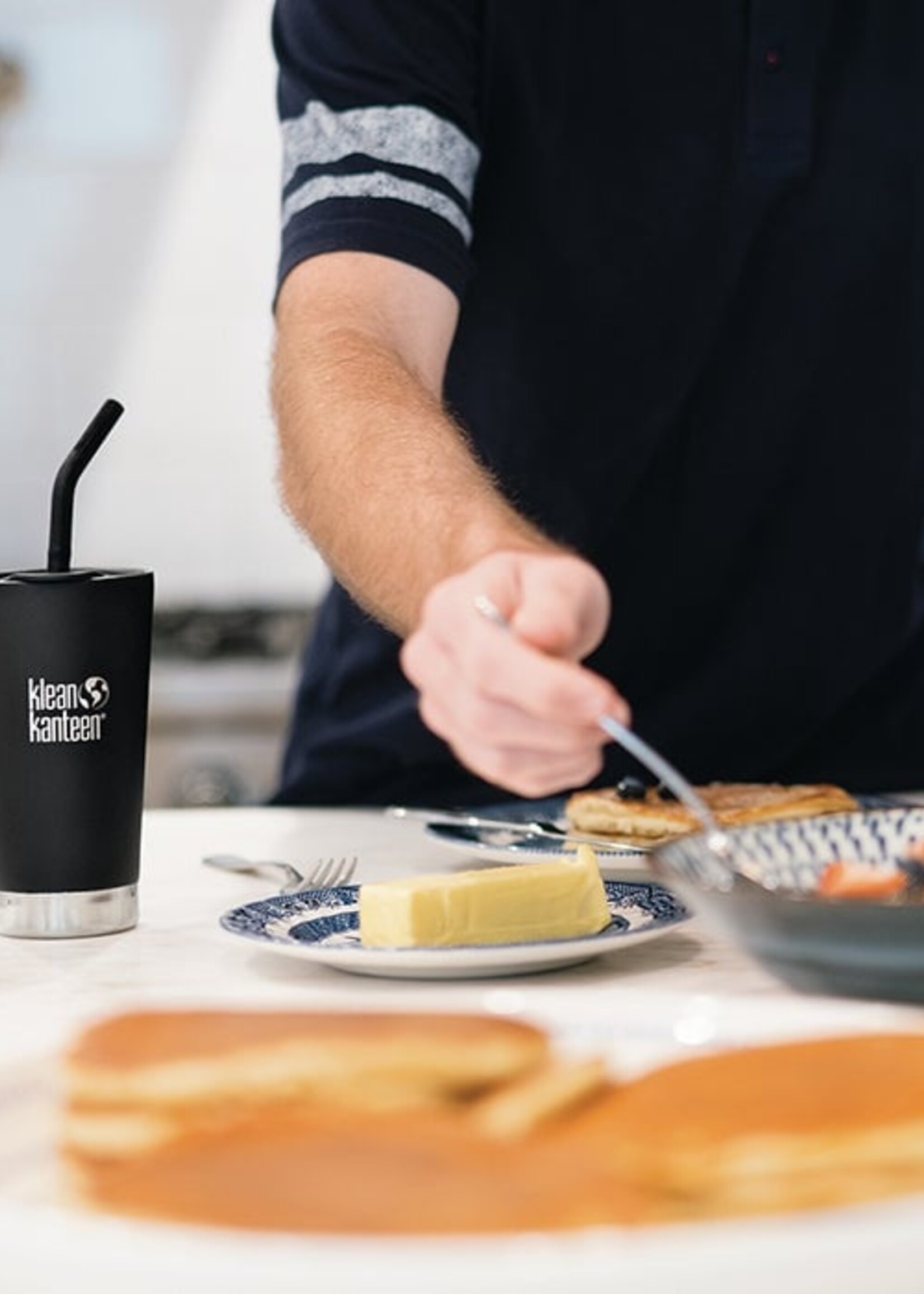 Klean Kanteen Strohhalm 2er Pack - 8mm - Schwarz