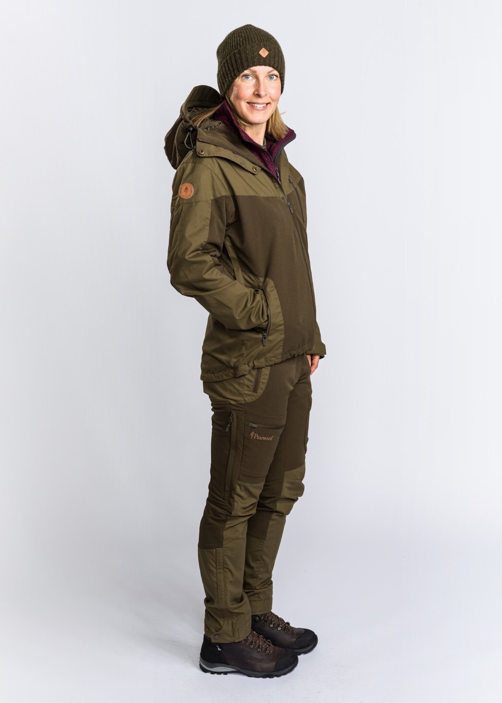 Pinewood Finnveden Hybrid Extreme Trousers - D.Olive/H.Olive - Women