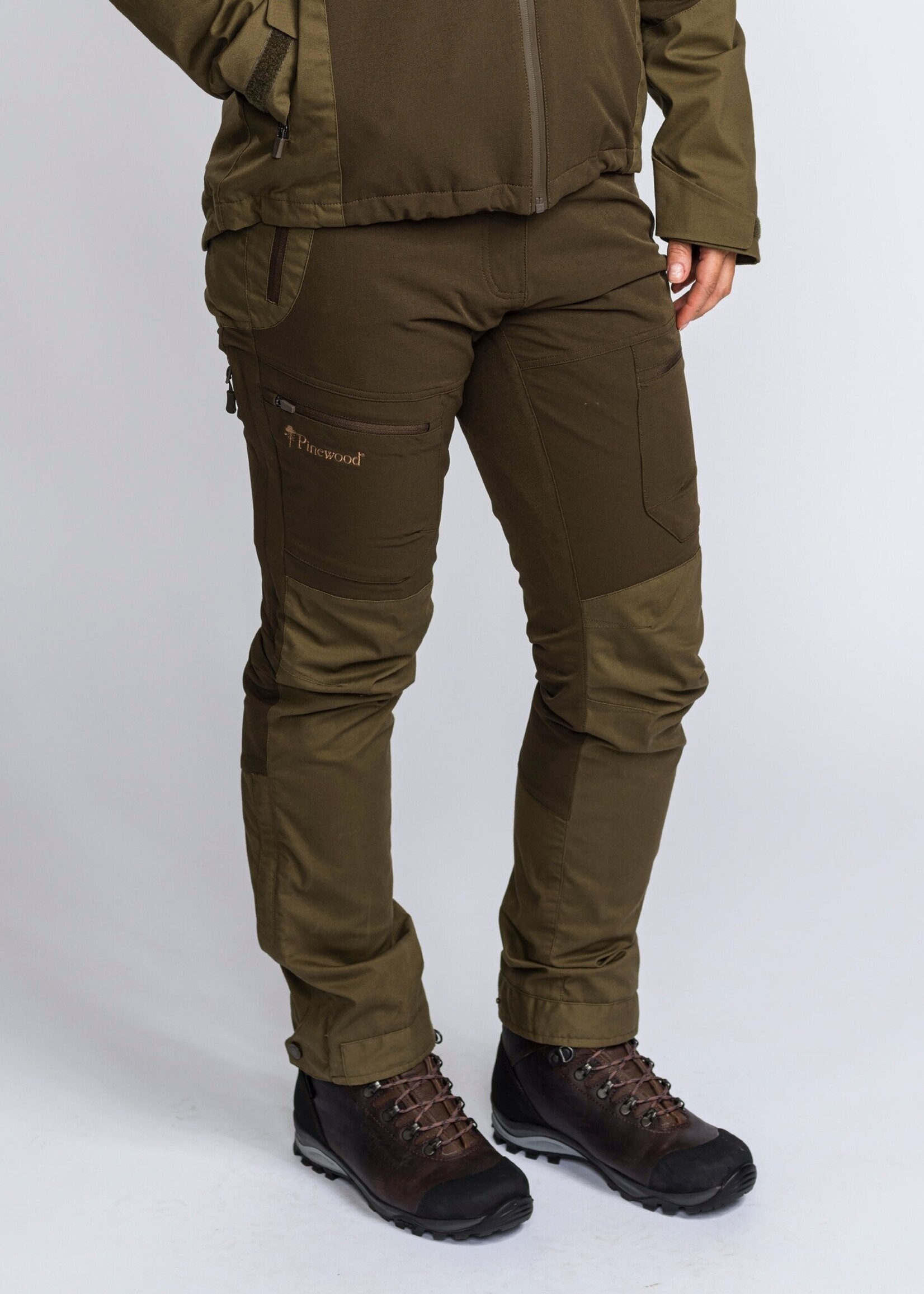 Pinewood Finnveden Hybrid Extreme Trousers - D.Olive/H.Olive - Women