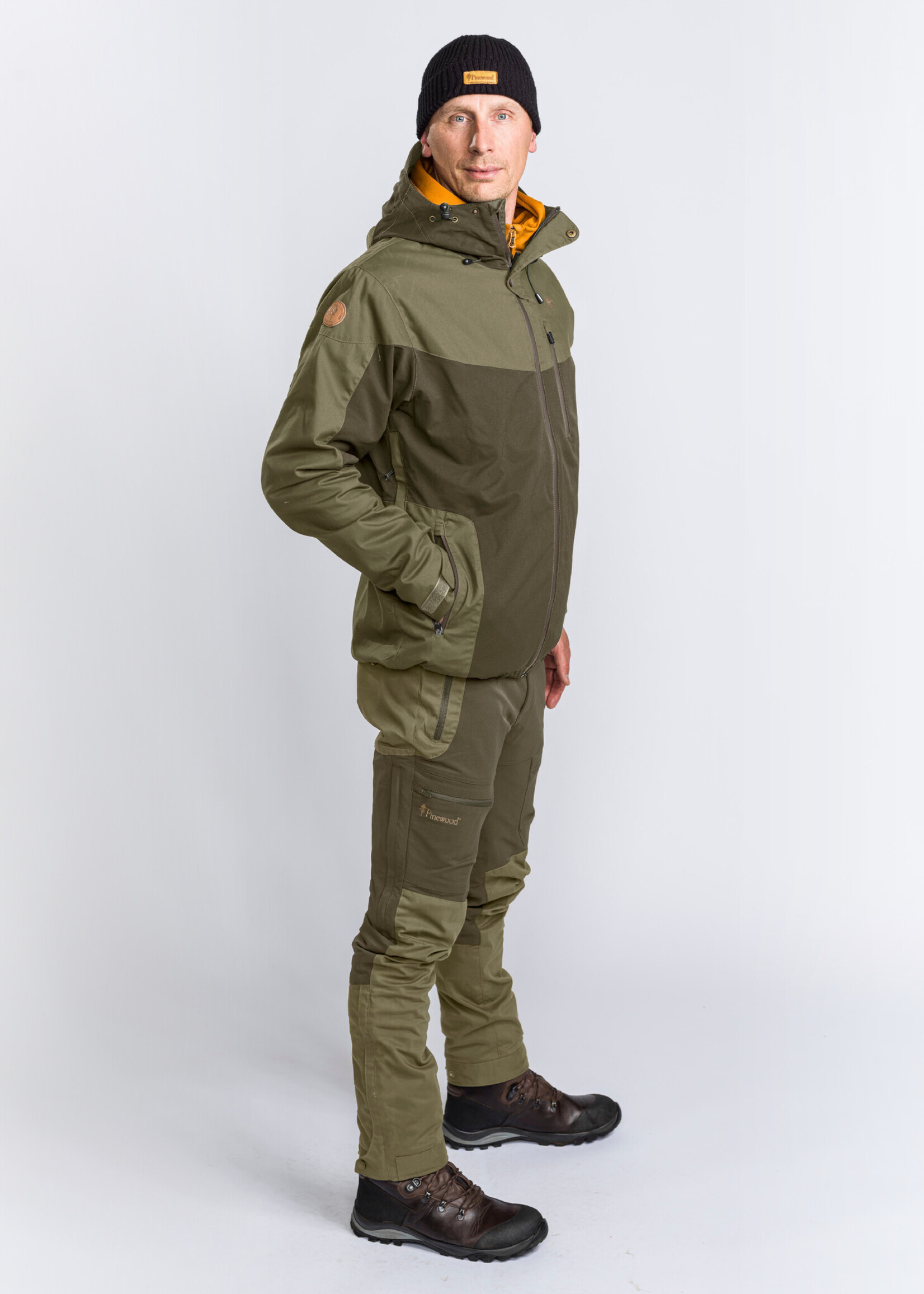 Pinewood Finnveden Hybrid Extreme Trousers - D.Olive/H.Olive - D-Maten