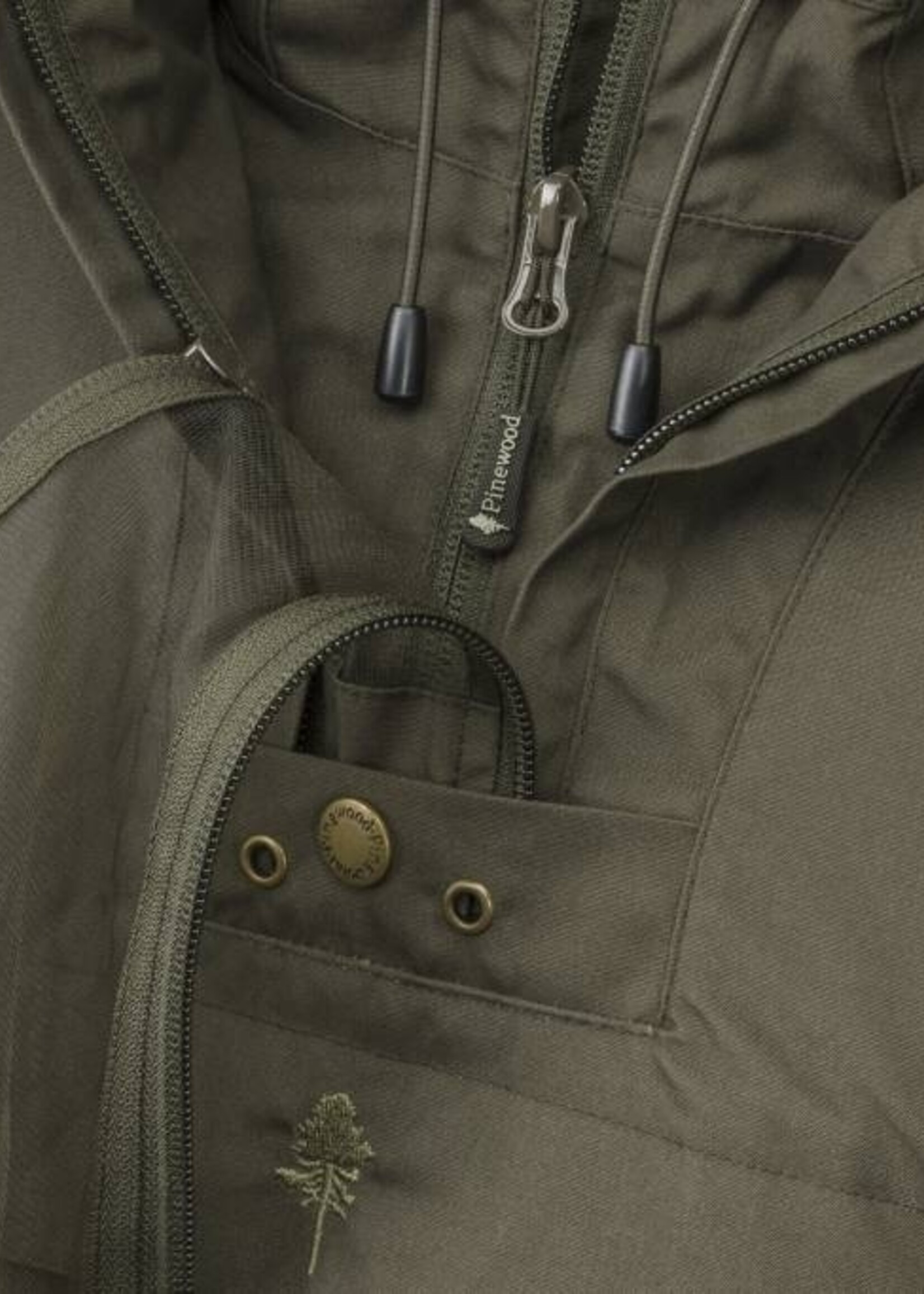 Pinewood Tikaani TC-Stretch Anorak - Jagd Olivgrün (5095)