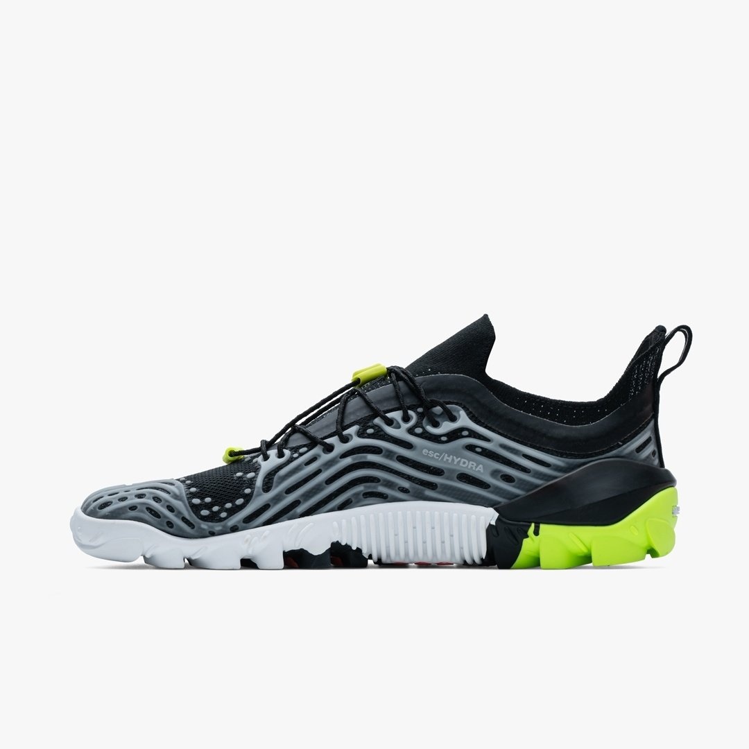 Vivobarefoot Hydra ESC - Mens - Obsidian/Safety Yellow - Bushcraft 