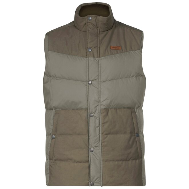 Nordmarka Outdoor Down Vest - Men - Green Mud