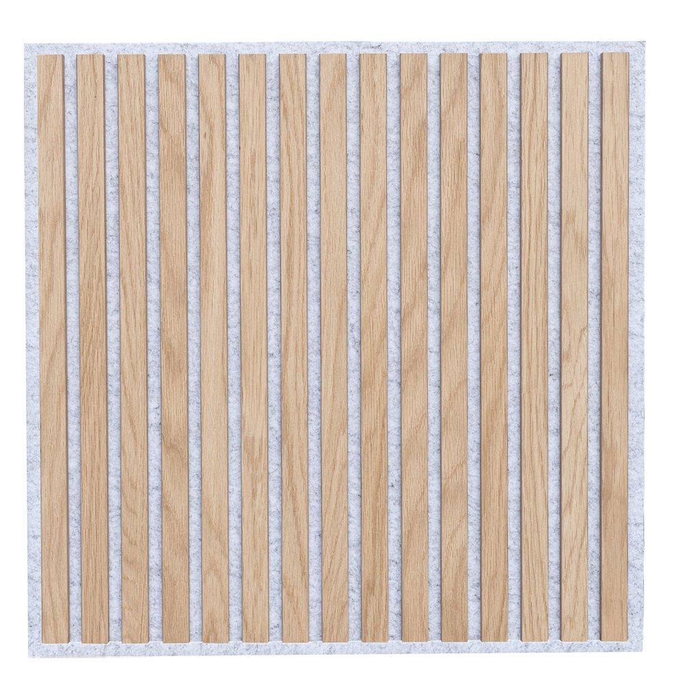 Akoestisch systeemplafond natuurlijk eiken 60x60 cm Akoestisch systeemplafond natuurlijk eiken 60x60 cm