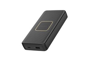 OtterBox Dual Port Fast Charge Power Bank 15000 mAh 18W + Qi Wireless Charger 10W Black