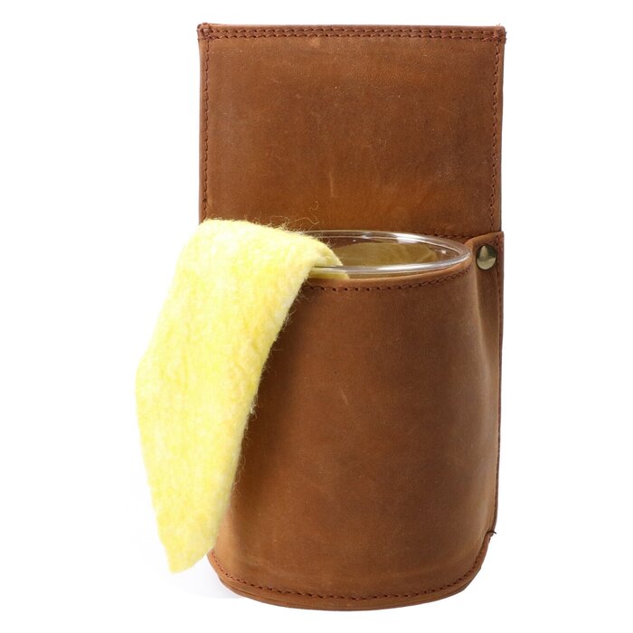 Cahore Lederen Horeca Poetsdoekholster | Bruin | Holster voor Horeca schorten