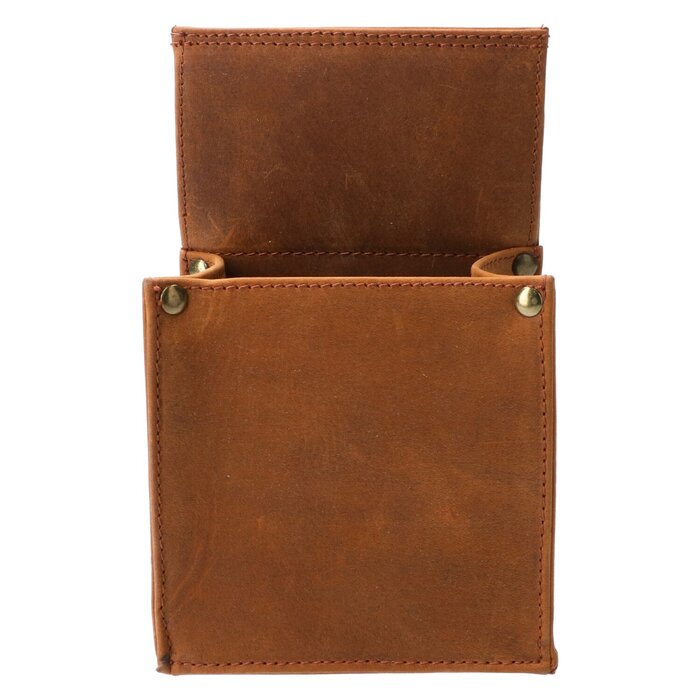 Cahore Lederen Horeca Pin holster | Bruin | Holster voor Horeca schort