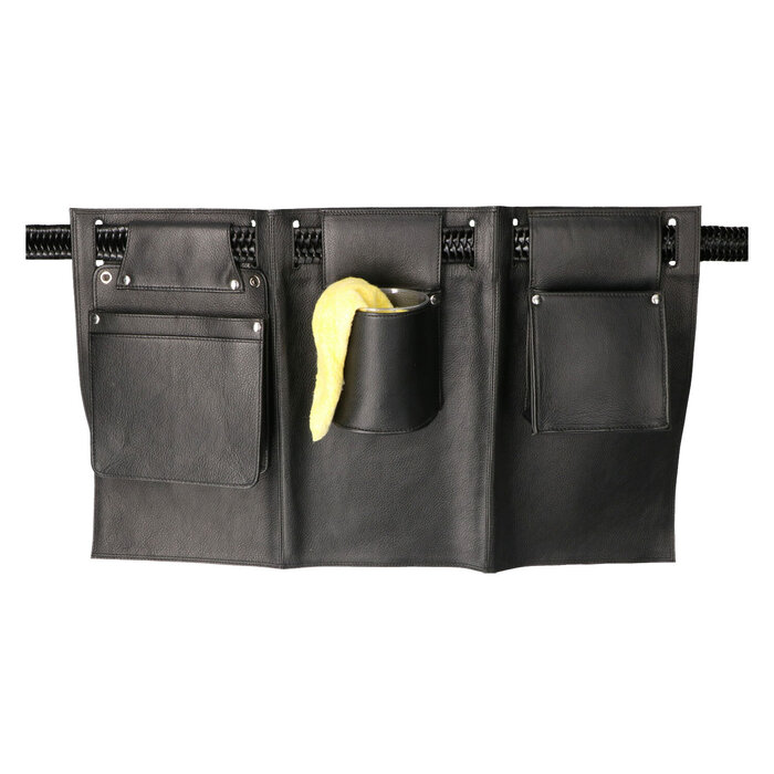 Cahore Lederen Horeca Pin holster | Zwart | Holster voor Horeca schort