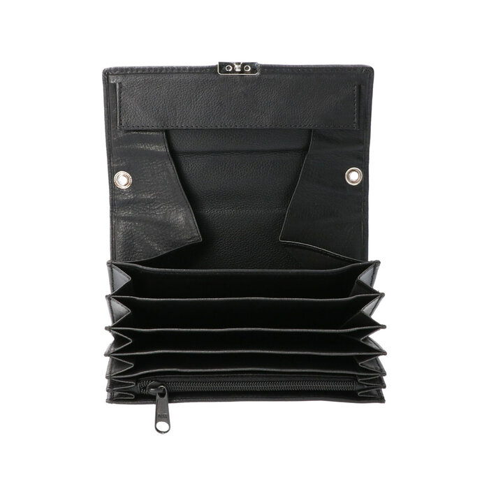 Cahore Compleet Horeca schort set | Lederen Horeca schorten | Zwart | Kelner- en serveerschort