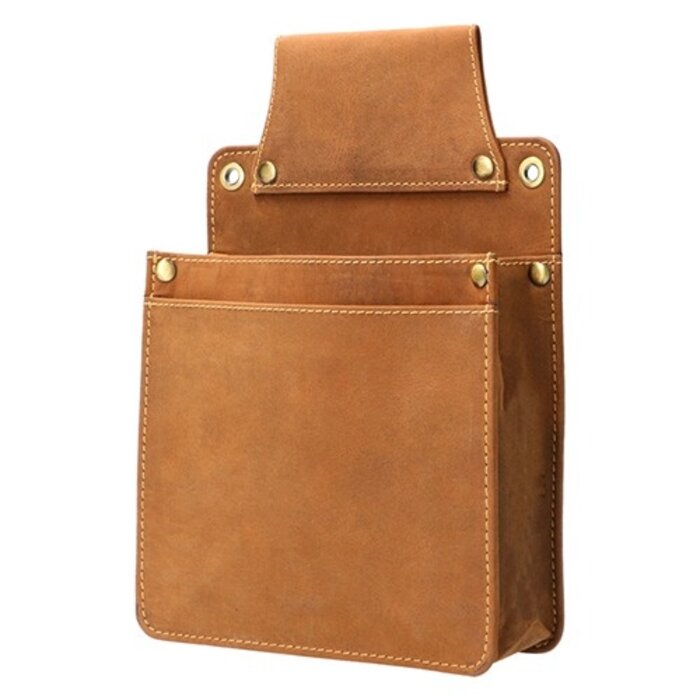 Cahore Lederen Kelnerbeurs holster | Bruin | Horeca schort Holster voor Portemonnee