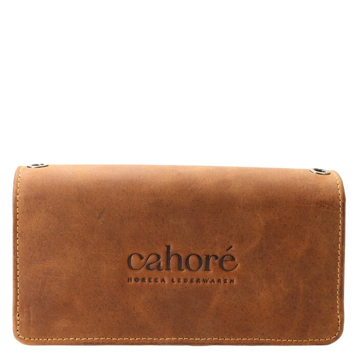 Cahore Lederen Horeca Kelnerbeurs deluxe | Bruin leer | Kelner & Bedieningsportemonnee