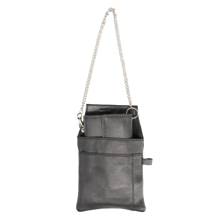 Cahore Lederen Horeca Portemonnee met holster | Zwart | Kelner & Bedieningsportemonnee