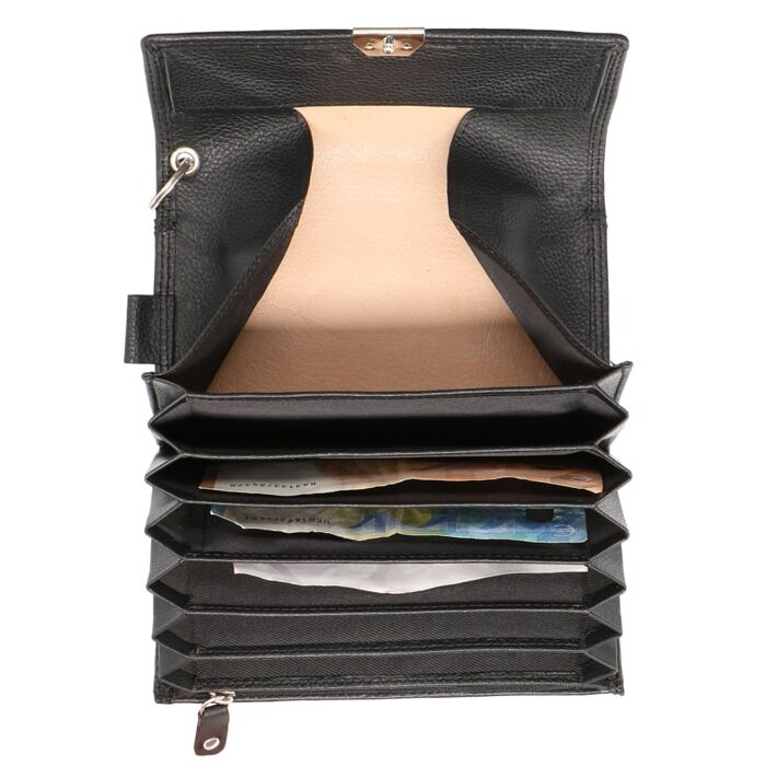 Cahore Lederen Horeca Portemonnee met holster | Zwart | Kelner & Bedieningsportemonnee