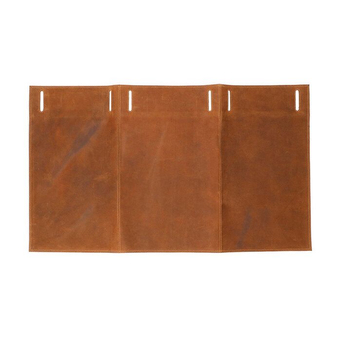 Cahore Lederen Horeca Schort | Bruin | Schort voor 3 Holsters