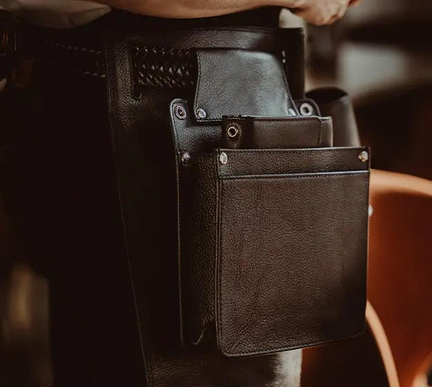 Een leren horeca holster