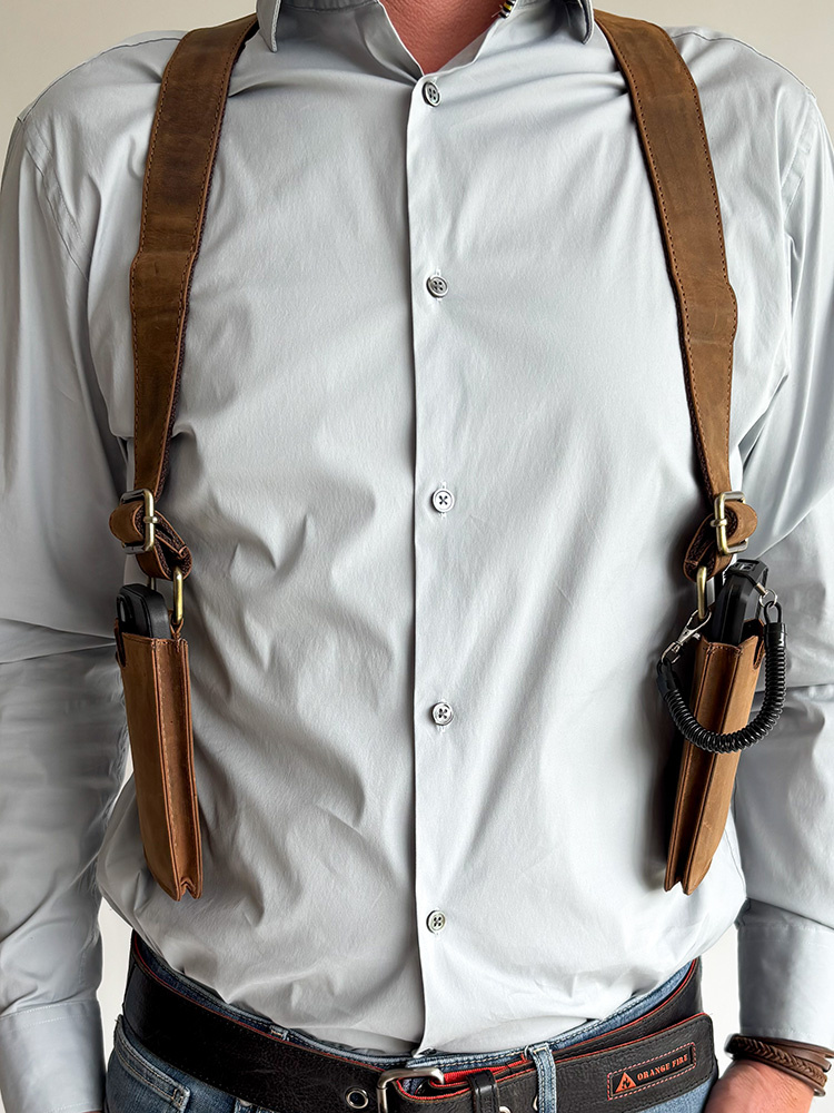 Cahore Horeca Holster voor Telefoon en Terminal | Bruin | Kelner- en serveerholster