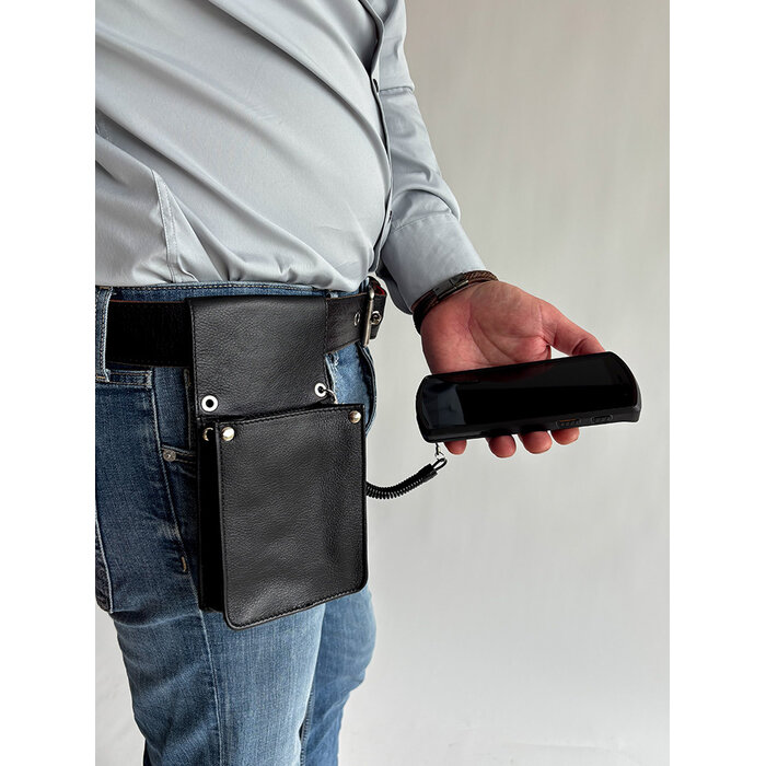 Cahore Lederen Horcea Terminal holster XL | Zwart | Telefoon en terminal holster - Copy - Copy