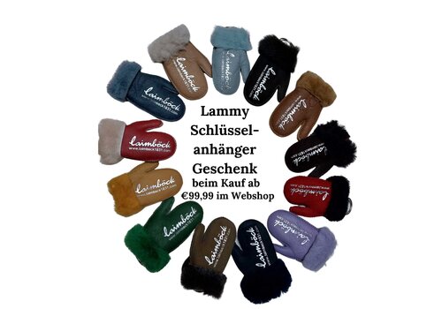 Laimböck Laimböck Lammpelz Schlüsselanhänger