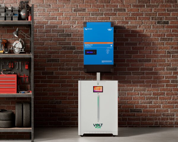 Victron Voltplus 6,5 kW Victron omvormer met 11 kWh accu