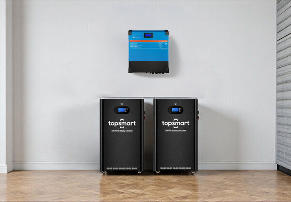 Victron Voltplus Victron Multi RS Solar 48/6000 omvormer met 32 kWh accu