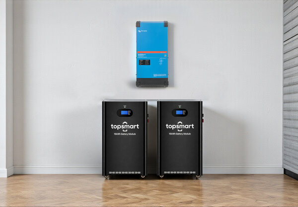 Victron VoltPlus 6,5 kW Victron omvormer met 32 kWh accu