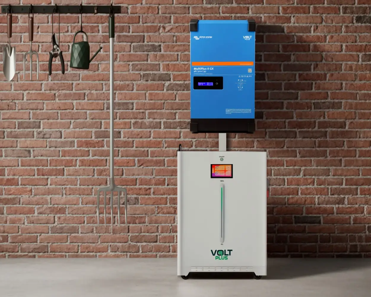 VoltPlus 4,5 kW Victron omvormer met 11 kWh accu
