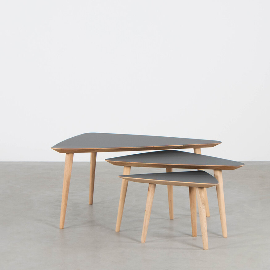 Sav & Økse Tomrer Coffee Table Triangle Beech