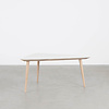Sav & Økse Tomrer Coffee Table Triangle Oak Whitewash