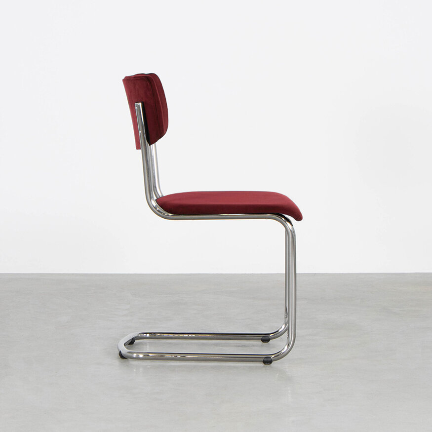 Buisframe design eetkamerstoel Elsene Tubax Buisframe design eetkamerstoel Elsene