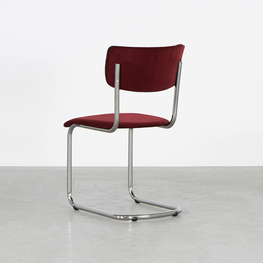 Buisframe design eetkamerstoel Elsene Tubax Buisframe design eetkamerstoel Elsene