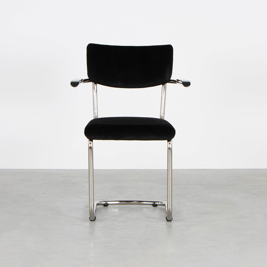 Tubular frame design chair Elsene with armrests Tubax Tubular frame design chair Elsene with armrests