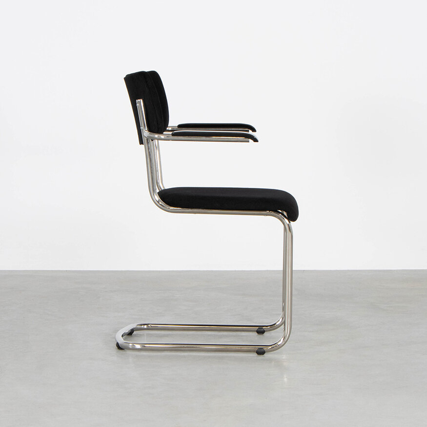 Tubular frame design chair Elsene with armrests Tubax Tubular frame design chair Elsene with armrests