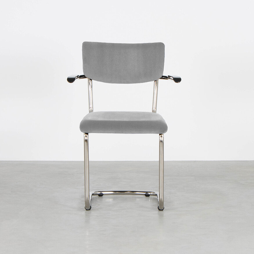 Tubax Tubular frame design chair Elsene with armrests