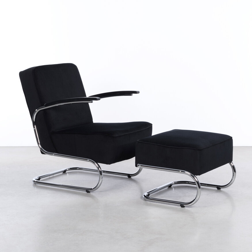 Dykmeyer Tubular Frame Footstool De Zwaan