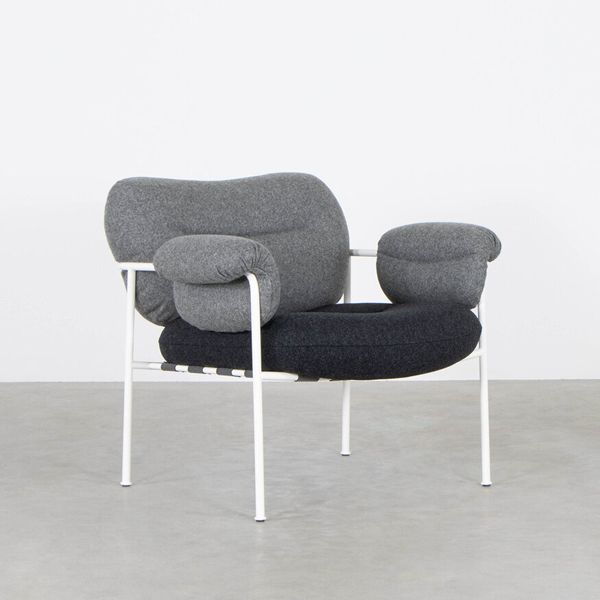 Fogia Fogia Bollo fauteuil grijs Kvadrat Divina Andreas Engesvik