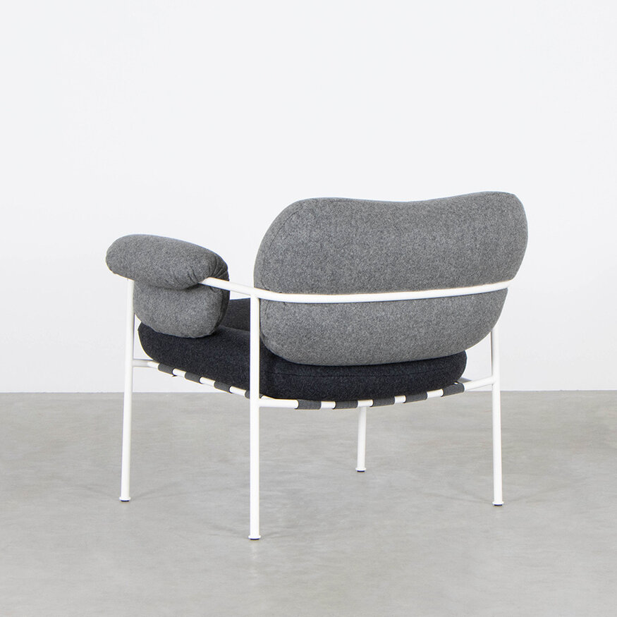 Fogia Fogia Bollo fauteuil grijs Kvadrat Divina Andreas Engesvik