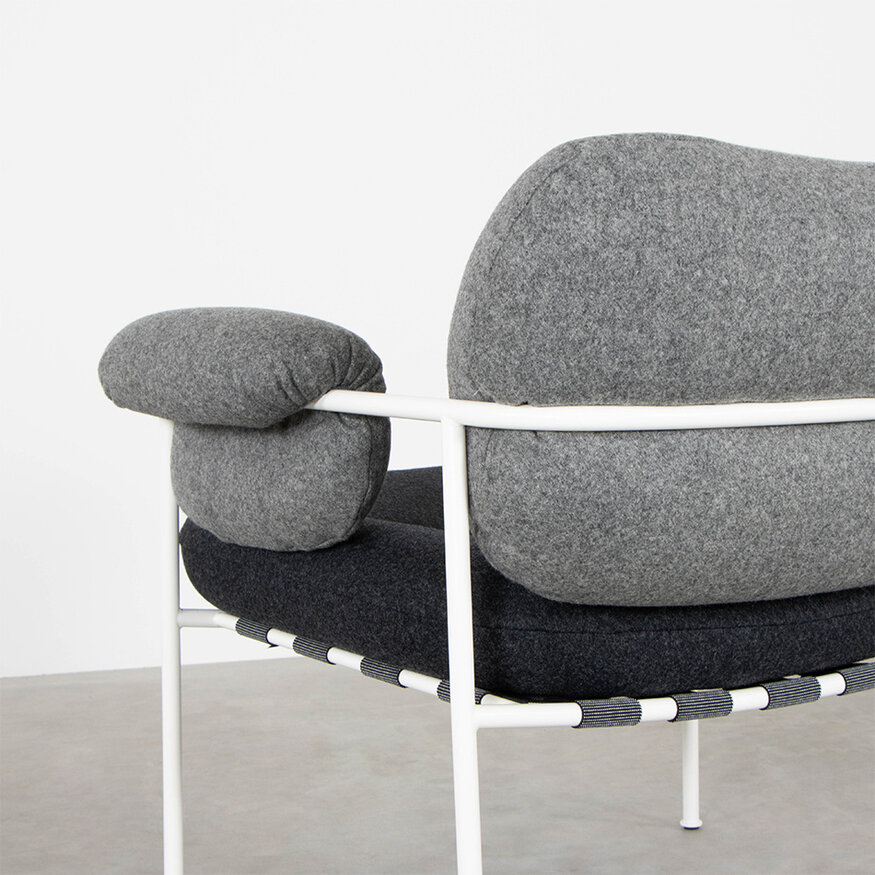 Fogia Fogia Bollo fauteuil grijs Kvadrat Divina Andreas Engesvik