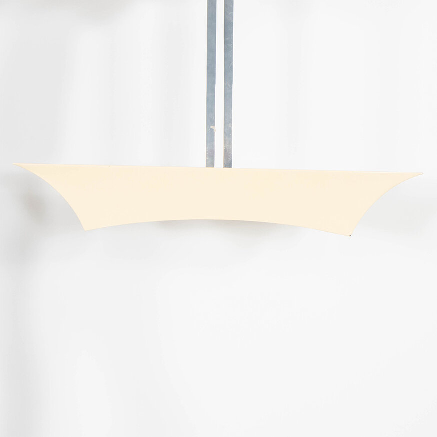 Special Hanging Lamp 30's White Aluminum Shade