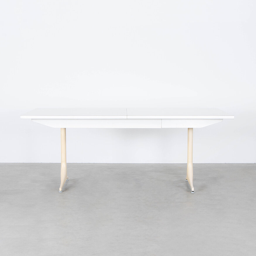 Herman Miller George Nelson Extendable Table White Herman Miller 50's