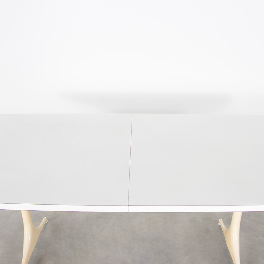 Herman Miller George Nelson Extendable Table White Herman Miller 50's