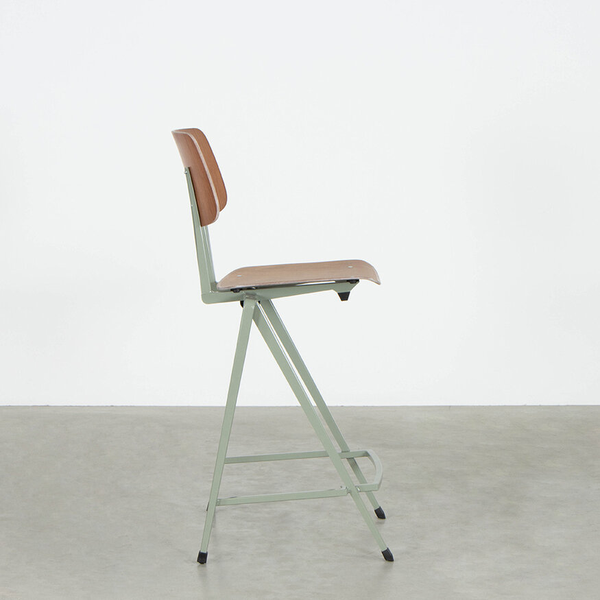 Galvanitas Compass Collection S17 Counter Bar Chair Cement Grey