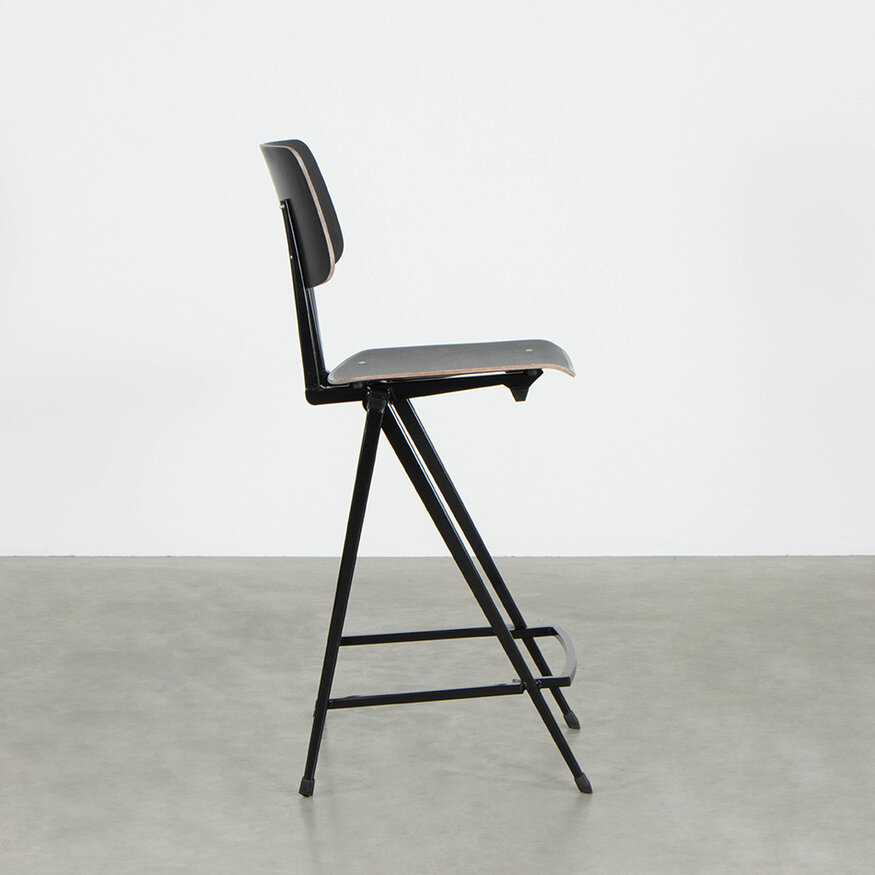 Galvanitas Compass Collection S17 Counter Bar Chair Black